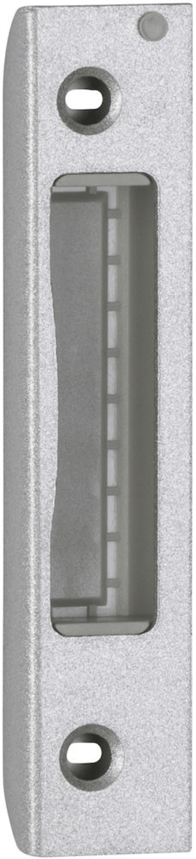 HERMAT Glastür Winkel-Fallenschließblech 20x8x90 mm silberfarben