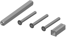 Hermat Befestigungsset 4089.DG, VK 8,TS 94-106, Hülse 8 auf 10
