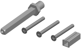 Hermat Befestigungsset 4089.WG, VK 8,TS 34-46, Hülse 8 auf 10