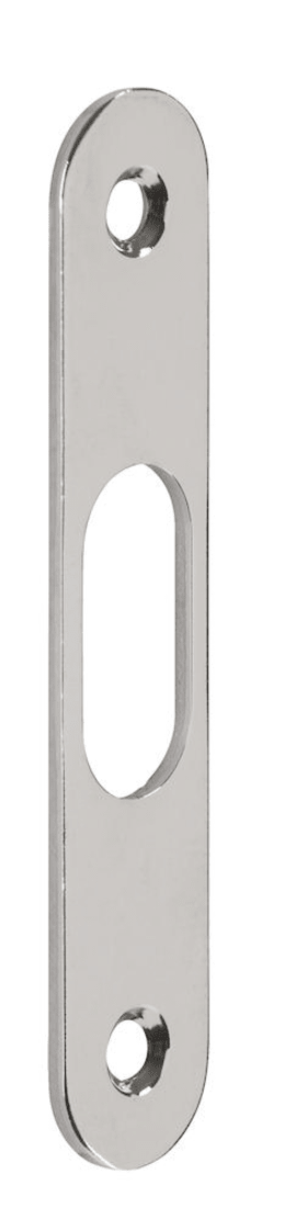 Hermat Flachschließblech 3656/BLEC.H,18x90 rd,silber,matt vernickelt