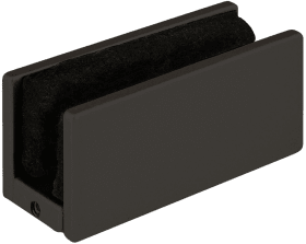 Hermat Bodenführung SAN REMO 9170/696, verst.,1-flg., 52, Aluminium, smoke black