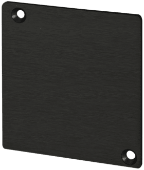 Hermat WRT-Endkappe,für Laufschiene, SAN REMO, 9170, Aluminium, smoke black