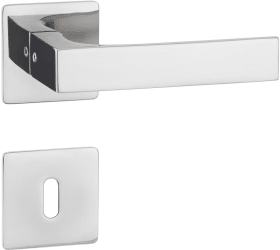 Hermat Drückergarnitur 1693/2611.FL,Ros.,eck.,BB,8,ER pol.,TS 38-45