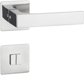 Hermat Drückergarnitur 1693/2611.FL,Ros.,eck.,WC/S,8(8),ER pol.,TS 37-47