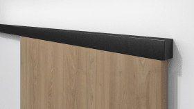 Hermat Schiebetürbeschlag,mit Laufschiene,SAN REMO, 2400mm, 60kg,schwarz