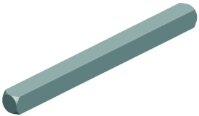 Hermat Vierkantstift 4052, 6x132mm,TS 110-114 verzinkt