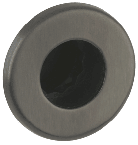 Hermat Drückerrosette 2402.KF,rund, 3mm,smoke bla.