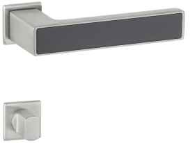 Hermat Drückergarnitur 1682.MAG/2401,Ros.,eck.,WC/S,8(8),ed.opt./schw.,TS 38-42