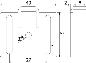 HERMAT Schiebetür-Safe Close Stopper CORVARA 9032