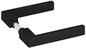 Hermat Drückerpaar WEST 1682.L, 8mm,ähnlich RAL 9005 PVD-beschichtet