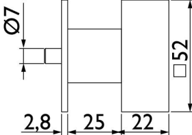 Hermat Wechselgarnitur 1682.L/2611,Ros.,eck.,PZ,8,DL,cl.black PVD,TS 37-47