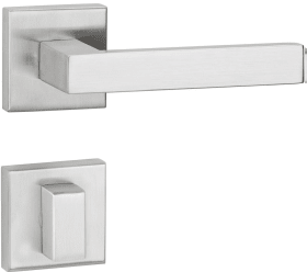 Hermat Drückergarnitur 1682.L/2611,Ros.,eck.,WC/S,8(8),cl.black PVD,TS 37-47