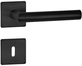 Hermat Drückergarnitur 1802/2611,Ros.,eck.,BB,8,cl.black PVD,TS 37-47