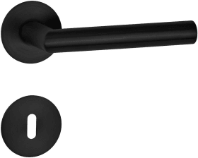 Hermat Drückergarnitur 1802/2636,Ros.,rd.,BB,8,cl.black PVD,TS 37-47