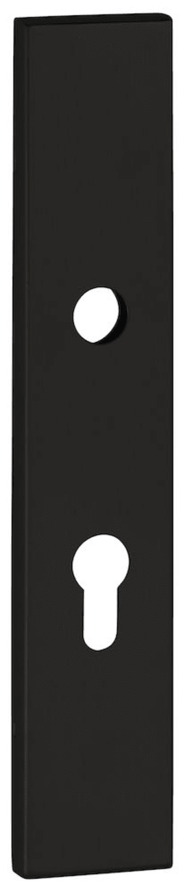 Hermat FS Langschild 2002.K innen,eckig,PZ 72,cl.black PVD-beschichtet