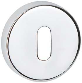 Hermat Drückerrosette 2231.K.RHF,rund,DR,gl. verchr.