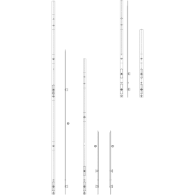 Maco  Mittelverschluss PRIMAT mit Zapfen Ø 10,8 verzinkt  221238