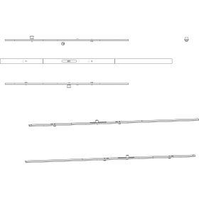 Maco  Verbindungsschiene PRIMAT mit Zapfen Ø 10,8 verzinkt  221202
