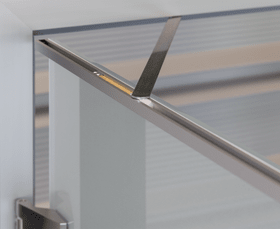 athmer Türöffnungsbegrenzer Porti für Glastüren mit Holzzarge