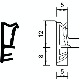 DICHTPROFIL SP 6850 RUSTIKALBRAUN 1 X 150M SPULE