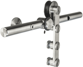 Schiebetürbeschlag,mit Laufschiene,PESCARA, 1800mm, ESG/VSG,edelstahl