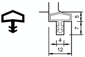 ROTO Holz-Zargendichtung TPE S 680