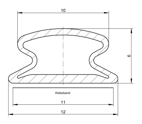 Roto Selbstklebedichtung TPE S 9216K