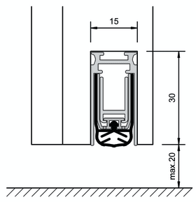 BODENDICHTUNG SCHALLSCHUTZ 1530-834 DSD 1530 L=834