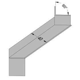 Gutmann Gehrungsverbinder VFG400, Außenecke 90 Grad, ohne Dichtset