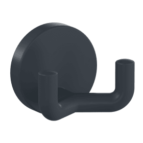 HEWI Doppelhaken Ser 477, matt, d:50mm, eckige Hakenform anthrazgr 