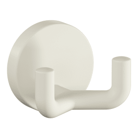 HEWI Doppelhaken Ser 477, matt, d:50mm, eckige Hakenform reinweiß 