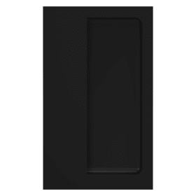 HEWI Einlassmuschel, matt, Einlassmaße 90x42mm, t=15mm tiefschwarz 