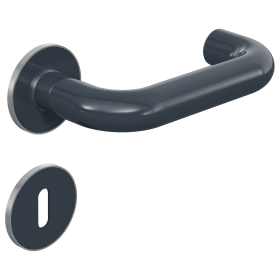 BICOLOR ZIMMERGARNITUR 111PCIX01230 92 M.FLACHEN EDELSTAHLROSETTEN ANTHRAZITGR.