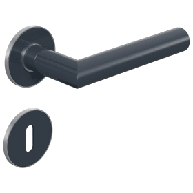 BICOLOR ZIMMERGARNITUR 162PCIX01230 92 M.FLACHEN EDELSTAHLROSETTEN ANTHRAZITGR.