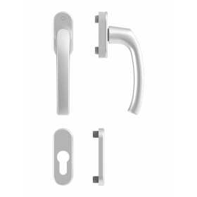 Hoppe Fenstergriff Flensburg 0385/U26, Aluminium