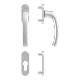 HOPPE Fenstergriff Flensburg 0385/U26, Aluminium