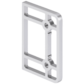 WANDABSTANDSPLATTE ZU GEGENKASTEN 6709 6907.GK/ABST/10MM-20 EDELSTAHLFARBEN