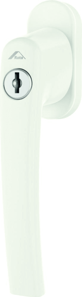 ROTO Fenstergriff RotoLine, abschließbar, 40Nm, R90, mit Nocken, mit Schrauben, Aluminium