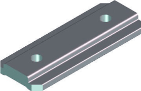 ROTO Drehkipp-Klemmstück,  Alu 500,  Stahl