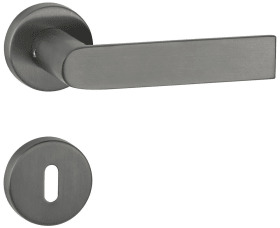 Hermat Drückergarnitur 1813/2036.KB,Ros.,rd.,WC/S,8(8),smoke bla.,TS 38-42