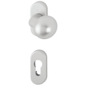 Hoppe button rose FS-50G/55, aluminium