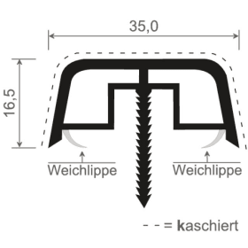 ABDECKUNG FÜR KOPPLUNG 450 WEISS 6500 MM 450 20