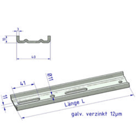 BAUTEIL MONTAGELASCHE SK 225-11 MM O.HÖHENVERST. 551278