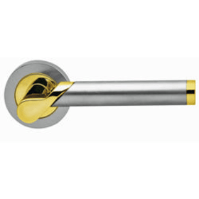 DRÜCKERGRT. ER38BB016 3-TLG.ROS. STARLIGHT ZIRKO./EDELSTAHL