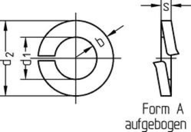 FEDERRINGE M 16 (KP-VE=100 ST) VZ DIN 127