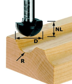 Festool Hohlkehlfräser HW S8 R4, 490983
