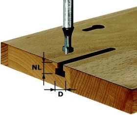 FESTOOL T-NUTFRÄSER HW HW S8 D10,5/NL13 10,5 X 6 X 8 X 5 X 50 MM 491035