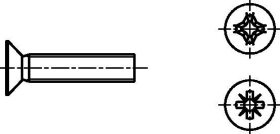 GEWINDESCHRAUBEN 3,0 X 12 MM SK VZ (KP-VE = 100 ST.) DIN 965