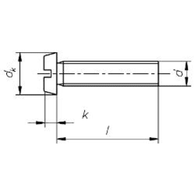 GEWINDESCHRAUBEN 4,0 X 20 MM ZK MS DIN 84