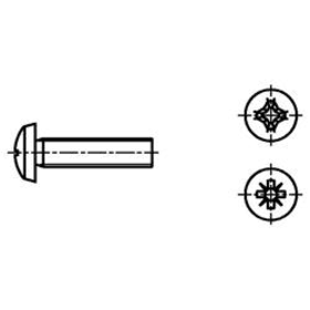 GEWINDESCHRAUBEN 4,0 X 45 MM LK VZ (KP-VE = 100 ST.) DIN 7985